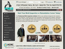 Tablet Screenshot of moldinspectioninstitute.com
